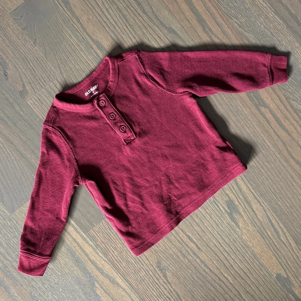 Old Navy Long-Sleeve Henley Thermal T-Shirt | 2T